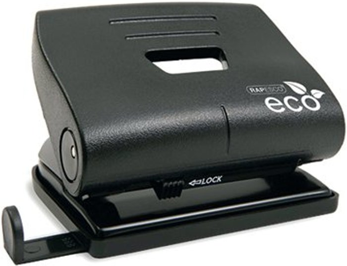 Office Monster | Rapesco Rapesco Eco Medium Hole Punch Capacity 22 Sheets Black 1086 Rapesco Rapesco Eco Medium Hole Punch Capacity 22 Sheets Black 1086