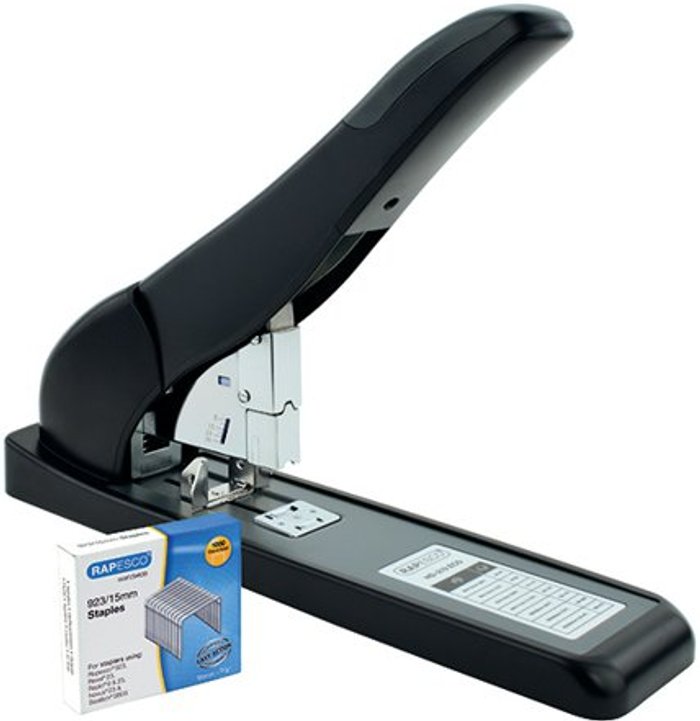 Office Monster | Rapesco Rapesco ECO HD-210 Heavy Duty Stapler Black 1551 Rapesco Rapesco ECO HD-210 Heavy Duty Stapler Black 1551