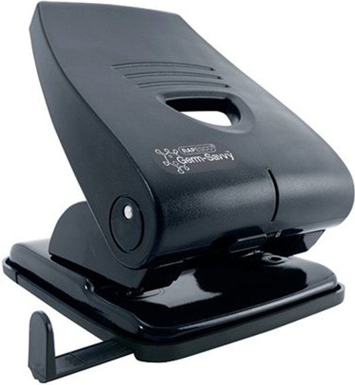 Office Monster | Rapesco Rapesco 835-P Heavy Duty 2-Hole Punch Metal Black PF835PB2 Rapesco Rapesco 835-P Heavy Duty 2-Hole Punch Metal Black PF835PB2