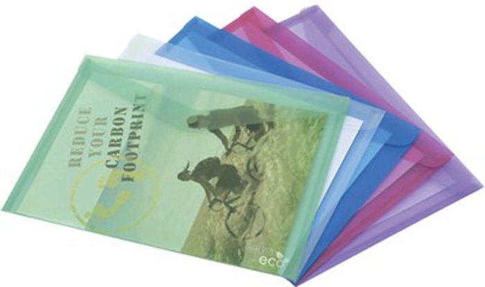 Office Monster | Rapesco Rapesco Eco Popper Wallet A4 + Assorted (Pack of 5) 1039 Rapesco Rapesco Eco Popper Wallet A4 + Assorted (Pack of 5) 1039