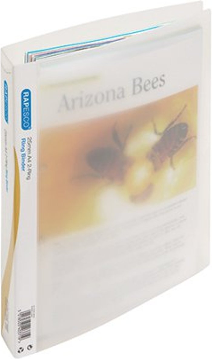 Office Monster | Rapesco Rapesco 25mm Two-Ring Binder A4 Clear (Pack of 10) 0715 Rapesco Rapesco 25mm Two-Ring Binder A4 Clear (Pack of 10) 0715