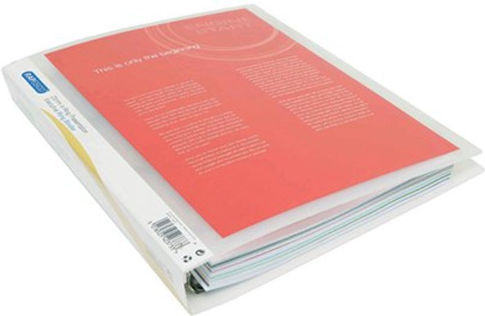 Office Monster | Rapesco Rapesco Presentation Four-Ring Binder 25mm A4 Clear (Pack of 10) 0717 Rapesco Rapesco Presentation Four-Ring Binder 25mm A4 Clear (Pack of 10) 0717