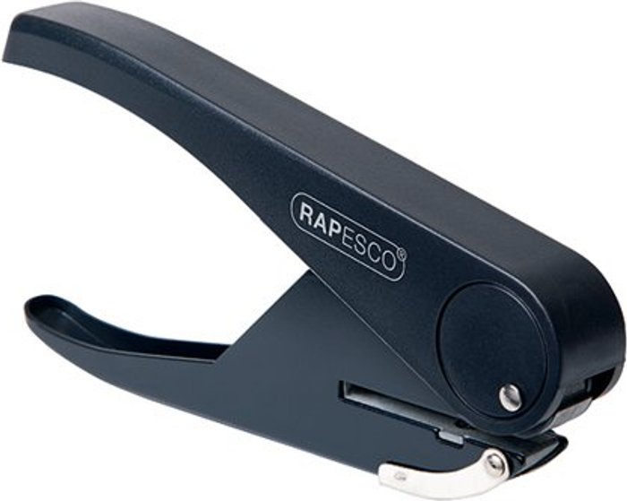 Office Monster | Rapesco Rapesco Sole Single Hole Punch Capacity 23 Sheets Black PF35A0G1 Rapesco Rapesco Sole Single Hole Punch Capacity 23 Sheets Black PF35A0G1