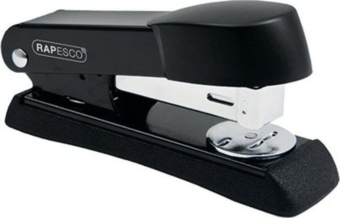 Office Monster | Rapesco Rapesco Minno Half Strip Stapler Capacity 20 Sheets Black A52600B3 Rapesco Rapesco Minno Half Strip Stapler Capacity 20 Sheets Black A52600B3