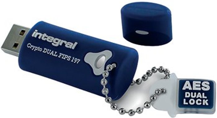 Office Monster | Integral Integral Crypto Dual FIPS 197 Encrypted USB 3.0 Flash Drive 64GB INFD64GCRYDL30197 Integral Integral Crypto Dual FIPS 197 Encrypted USB 3.0 Flash Drive 64GB INFD64GCRYDL30197