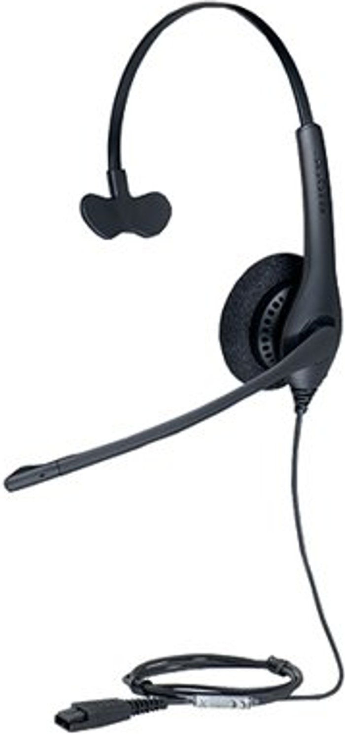 Office Monster | Jabra Jabra BIZ 1500 Mono QD Monaural Headset (Peakstop technology keeps sound levels safe) 1513-0154 Jabra Jabra BIZ 1500 Mono QD Monaural Headset (Peakstop technology keeps sound levels safe) 1513-0154