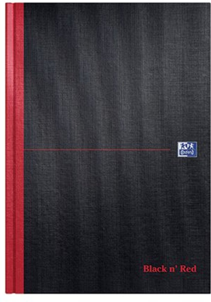 Office Monster | Black n Red Black n' Red Casebound Smart Ruled Hardback Notebook A4 100080428 Black n Red Black n' Red Casebound Smart Ruled Hardback Notebook A4 100080428