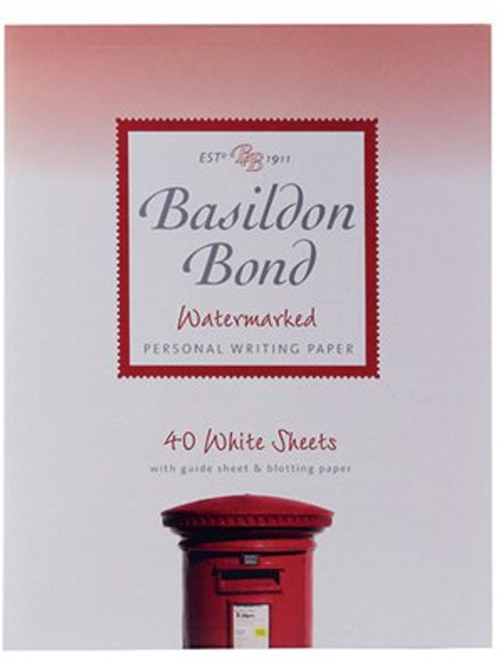 Office Monster | Basildon Bond Basildon Bond Writing Pad 178 x 229mm White (Pack of 10) 100103860 Basildon Bond Basildon Bond Writing Pad 178 x 229mm White (Pack of 10) 100103860