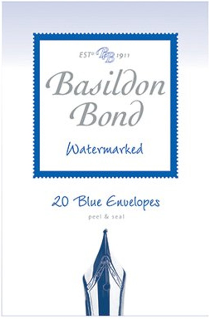 Office Monster | Basildon Bond Basildon Bond Blue Envelope 95 x 143mm (Pack of 200) 100080064 Basildon Bond Basildon Bond Blue Envelope 95 x 143mm (Pack of 200) 100080064