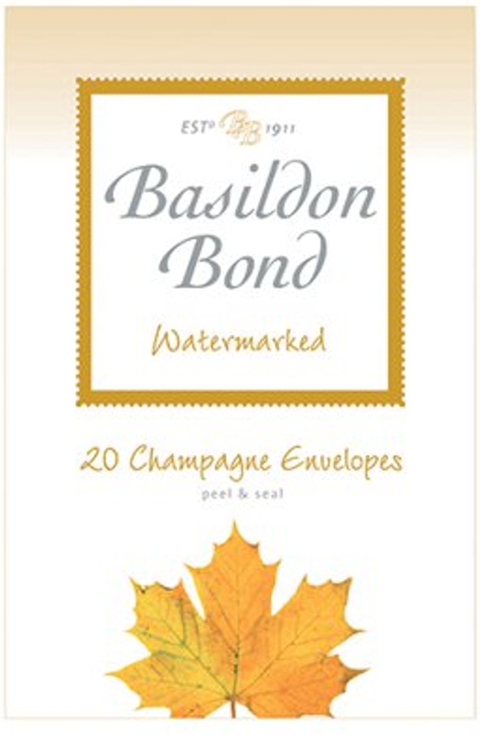 Office Monster | Basildon Bond Basildon Bond Champagne Envelope 95 x 143mm (Pack of 200) 100080069 Basildon Bond Basildon Bond Champagne Envelope 95 x 143mm (Pack of 200) 100080069