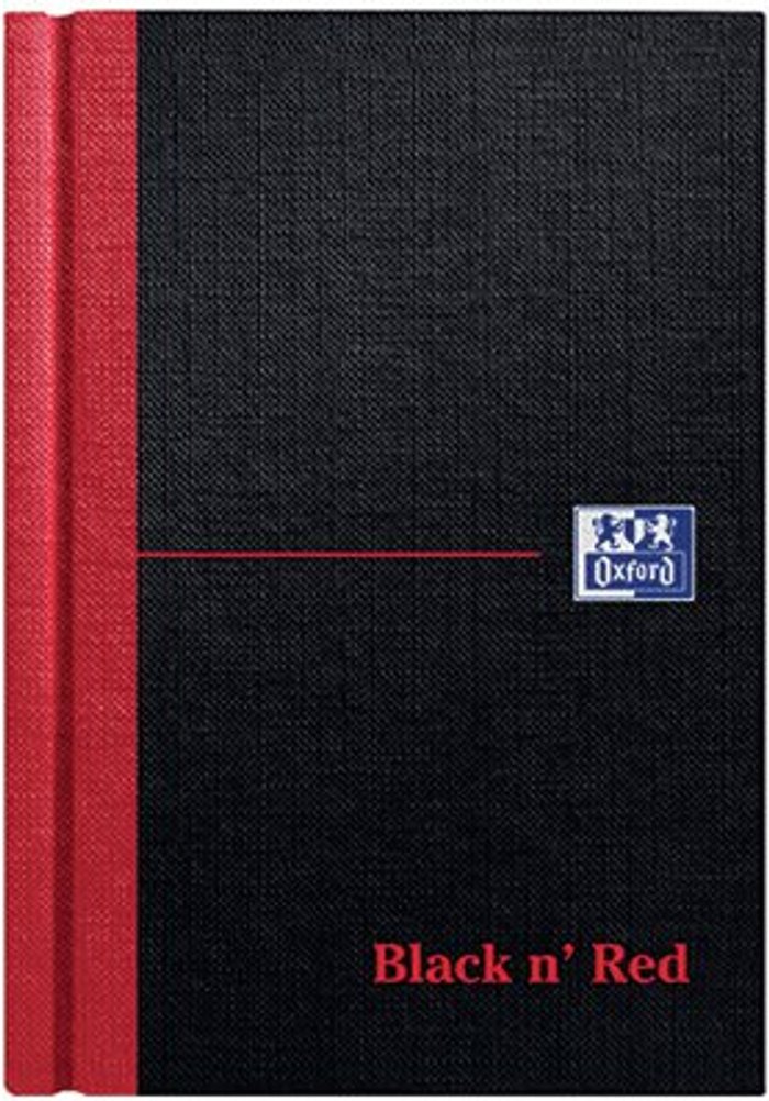 Office Monster | Black n Red Black n' Red Casebound Hardback Notebook 192 Pages A6 (Pack of 5) 100080429 Black n Red Black n' Red Casebound Hardback Notebook 192 Pages A6 (Pack of 5) 100080429