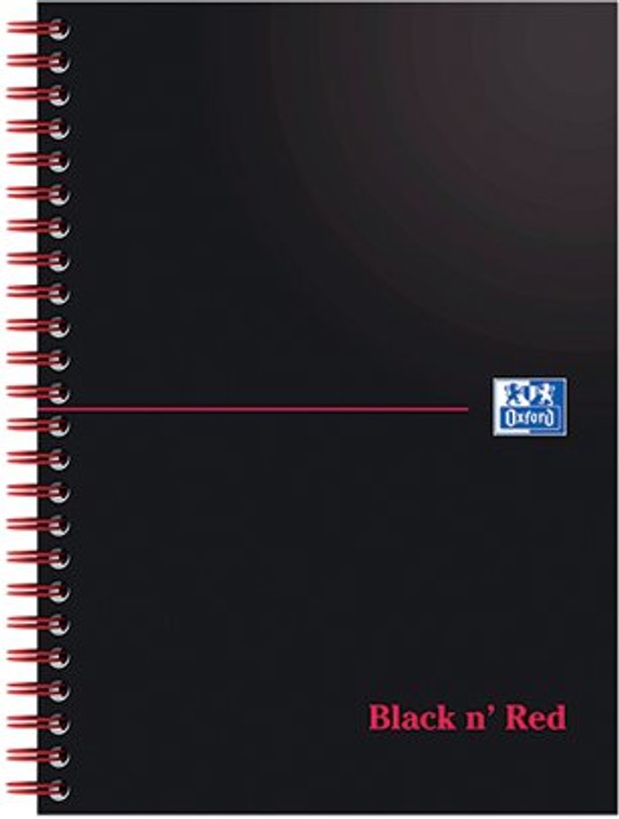 Office Monster | Black n Red Black n' Red Wirebound Notebook 100 Pages A5 (Pack of 10) 1100080155 Black n Red Black n' Red Wirebound Notebook 100 Pages A5 (Pack of 10) 1100080155