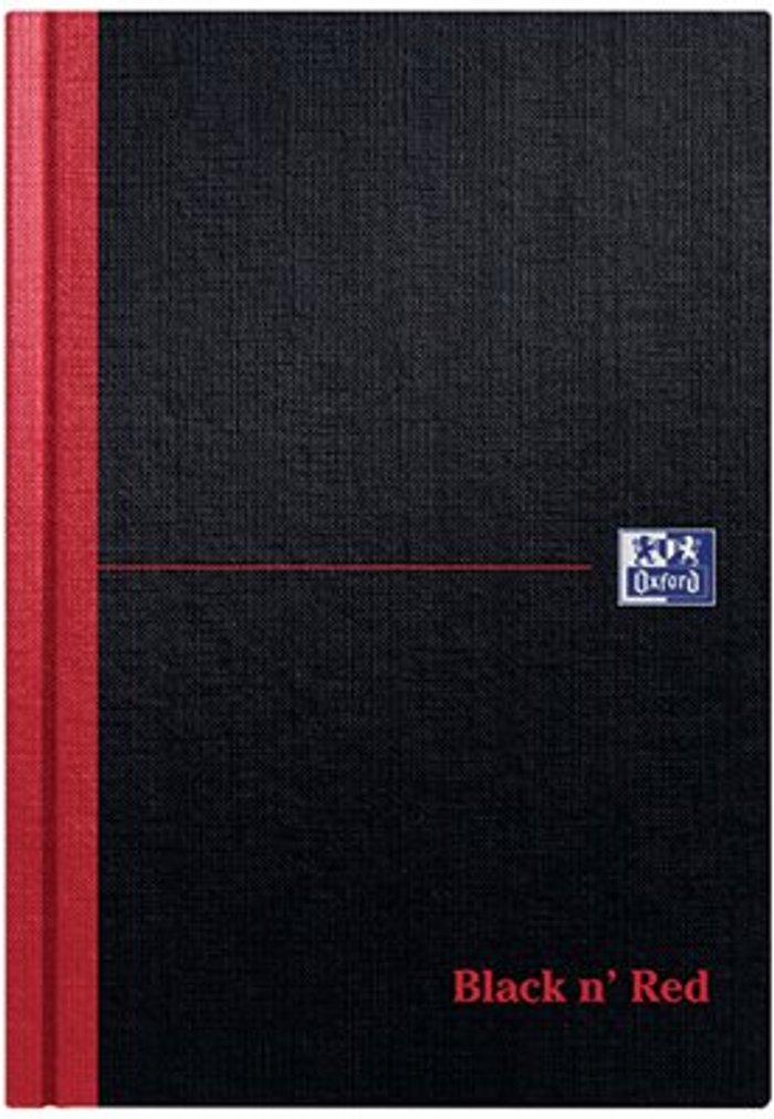 Office Monster | Black n Red Black n' Red Casebound Hardback Notebook 192 Pages A5 (Pack of 5) 100080459 Black n Red Black n' Red Casebound Hardback Notebook 192 Pages A5 (Pack of 5) 100080459