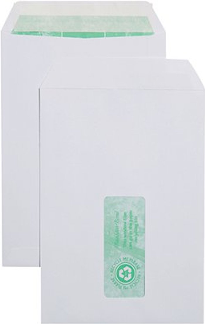 Office Monster | Basildon Bond Basildon Bond C5 Pocket Envelope Window White (Pack of 500) J80119 Basildon Bond Basildon Bond C5 Pocket Envelope Window White (Pack of 500) J80119