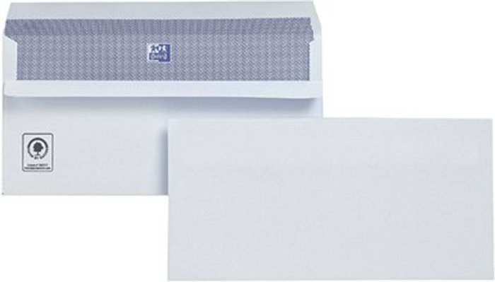 Office Monster | Plus Fabric Plus Fabric DL Envelopes Wallet Self Seal 120gsm White (Pack of 250) M23270 Plus Fabric Plus Fabric DL Envelopes Wallet Self Seal 120gsm White (Pack of 250) M23270