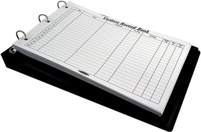Office Monster | Concord Concord Visitor Book A4 Landscape Black 85710/CD14 Concord Concord Visitor Book A4 Landscape Black 85710/CD14