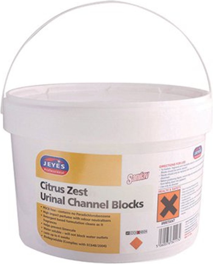 Office Monster | Jeyes Jeyes Urinal Channel Blocks Citrus 3kg 541015 Jeyes Jeyes Urinal Channel Blocks Citrus 3kg 541015