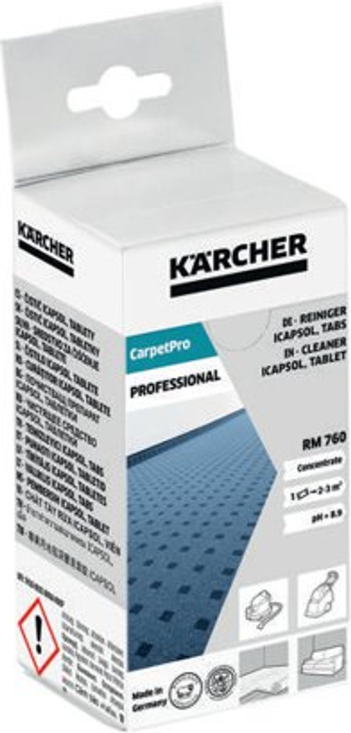 Office Monster | Karcher Pro Karcher RM 760 Pro Carpet Cleaner Tablets Pack of 16 Karcher Pro Karcher RM 760 Pro Carpet Cleaner Tablets Pack of 16