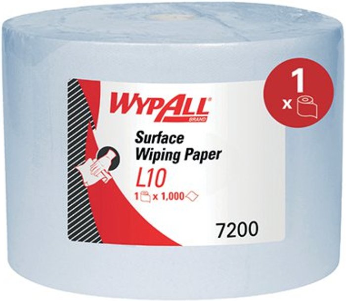 Office Monster | WypAll® Wypall L10 Extraplus Wipes 1000Sht Blue 7200 WypAll® Wypall L10 Extraplus Wipes 1000Sht Blue 7200