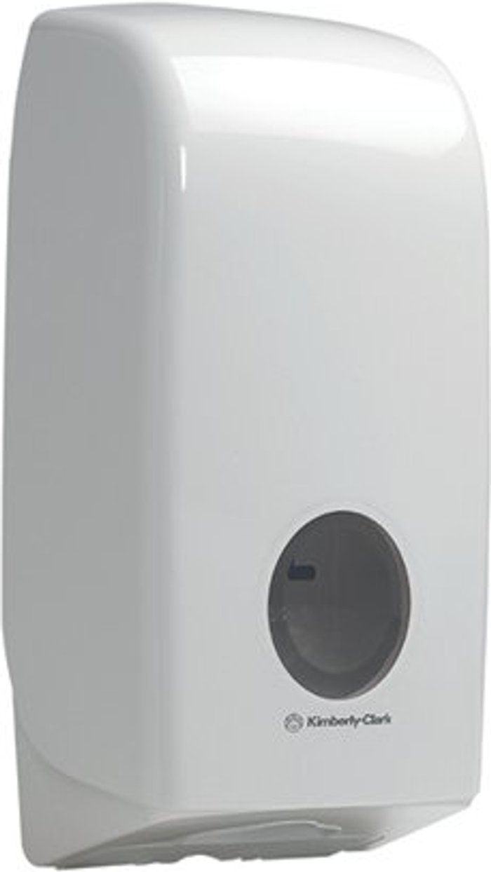 Office Monster | Aquarius™ Aquarius Bulk Pack Toilet Tissue Dispenser White 6946 Aquarius™ Aquarius Bulk Pack Toilet Tissue Dispenser White 6946