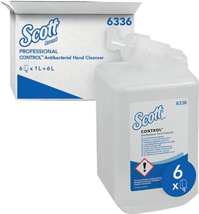 Office Monster | Kleenex® Scott Antibacterial Hand Soap Refill 1 Litre (Pack of 6) 6336 Kleenex® Scott Antibacterial Hand Soap Refill 1 Litre (Pack of 6) 6336