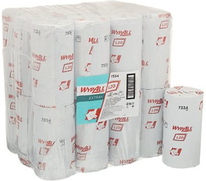 Office Monster | WypAll® Wypall L20 Extra Small Roll Wipers (Pack of 24) 7334 WypAll® Wypall L20 Extra Small Roll Wipers (Pack of 24) 7334