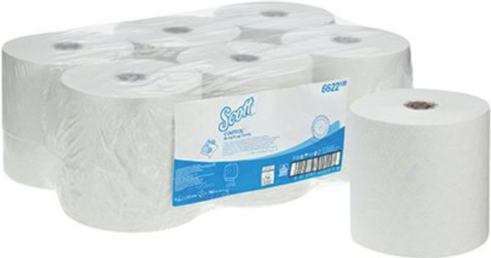 Office Monster | Scott® Scott Control Hand Towel Roll White (Pack of 6) 6622 Scott® Scott Control Hand Towel Roll White (Pack of 6) 6622