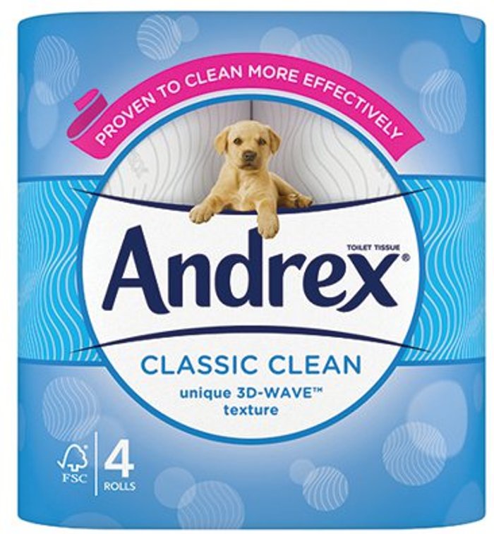 Office Monster | Andrex Andrex Classic Clean Toilet Roll (Pack of 24) 4480115 Andrex Andrex Classic Clean Toilet Roll (Pack of 24) 4480115