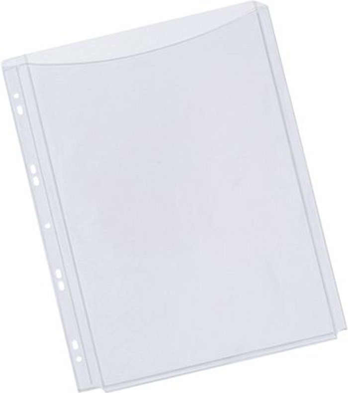 Office Monster | Q-Connect Q-Connect Expanding Punched Pocket Full Length Front A4(Pack of 5) KF00138 Q-Connect Q-Connect Expanding Punched Pocket Full Length Front A4(Pack of 5) KF00138