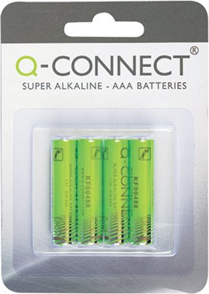 Office Monster | Q-Connect Q-Connect AAA Battery (Pack of 4) KF00488 Q-Connect Q-Connect AAA Battery (Pack of 4) KF00488