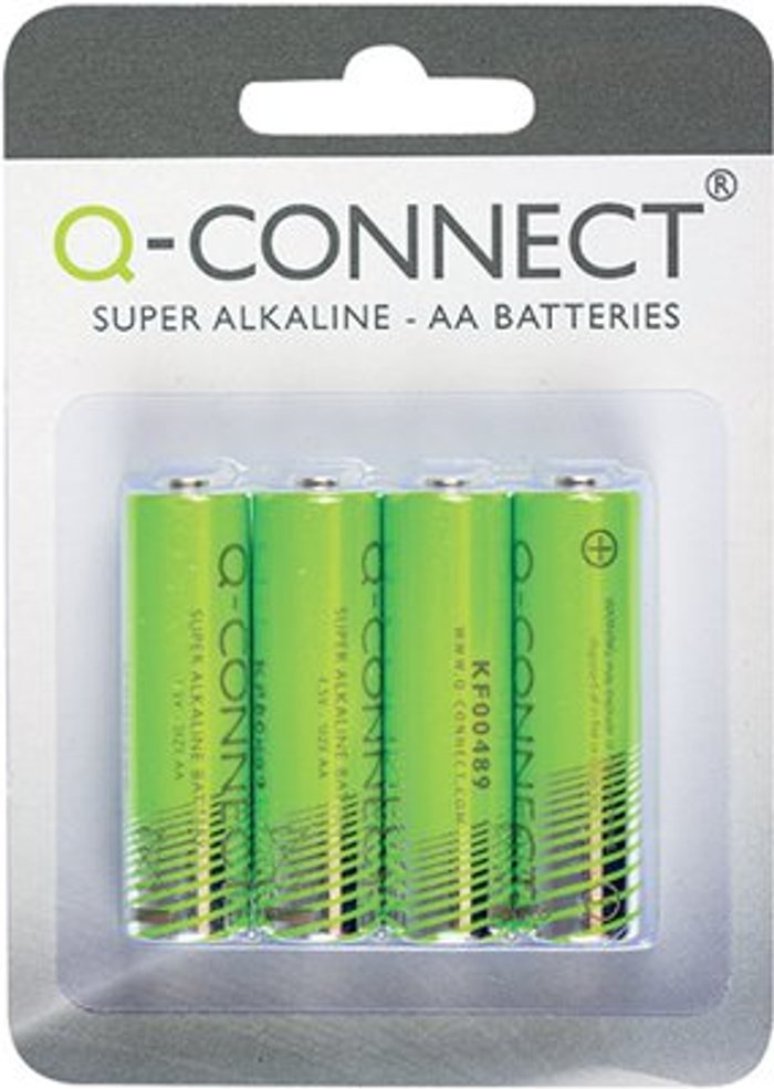 Office Monster | Q-Connect Q-Connect AA Battery (Pack of 4) KF00489 Q-Connect Q-Connect AA Battery (Pack of 4) KF00489