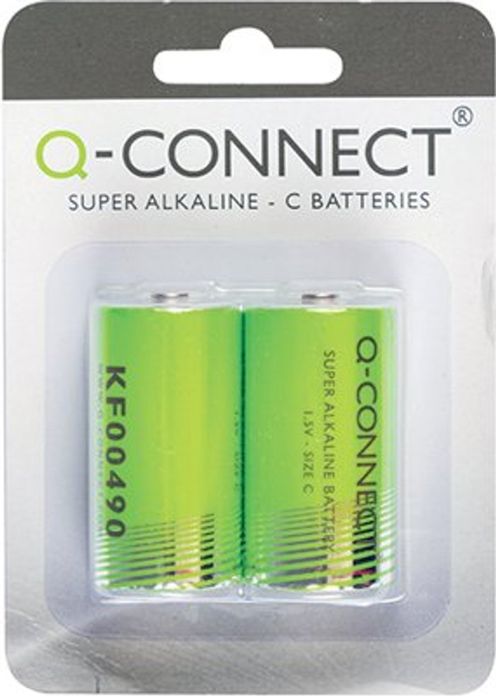 Office Monster | Q-Connect Q-Connect C Battery (Pack of 2) KF00490 Q-Connect Q-Connect C Battery (Pack of 2) KF00490