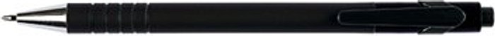Office Monster | Q-Connect Q-Connect Lamda Ballpoint Pen Medium Black (Pack of 12) KF00672 Q-Connect Q-Connect Lamda Ballpoint Pen Medium Black (Pack of 12) KF00672