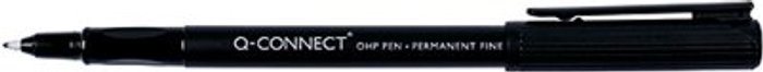 Office Monster | Q-Connect Q-Connect OHP Pen Permanent Fine Black (Pack of 10) KF01068 Q-Connect Q-Connect OHP Pen Permanent Fine Black (Pack of 10) KF01068