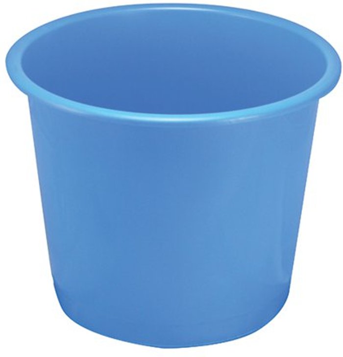 Office Monster | Q-Connect Q-Connect Waste Bin 15 Litre Blue CP025KFBLU Q-Connect Q-Connect Waste Bin 15 Litre Blue CP025KFBLU