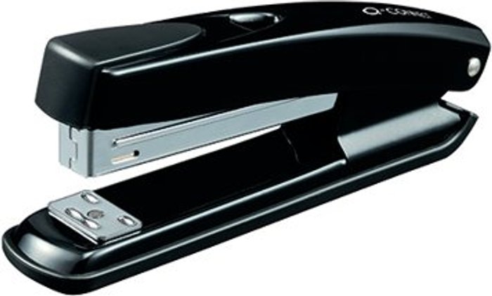 Office Monster | Q-Connect Q-Connect Full Strip Metal Stapler 20 Sheet Black KF01231 Q-Connect Q-Connect Full Strip Metal Stapler 20 Sheet Black KF01231