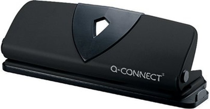 Office Monster | Q-Connect Q-Connect 4 Hole Punch Black 16 Sheet KF01238 Q-Connect Q-Connect 4 Hole Punch Black 16 Sheet KF01238
