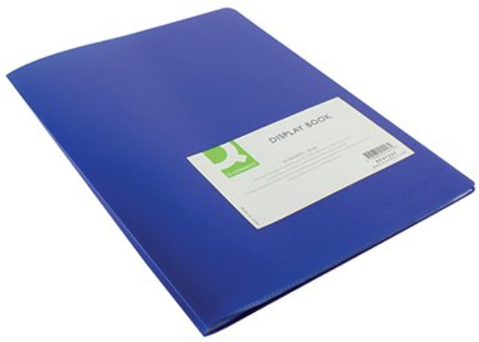 Office Monster | Q-Connect Q-Connect Polypropylene Display Book 10 Pocket Blue KF01247 Q-Connect Q-Connect Polypropylene Display Book 10 Pocket Blue KF01247