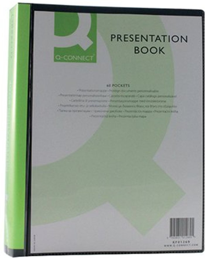 Office Monster | Q-Connect Q-Connect Presentation Display Book 60 Pocket A4 Black KF01269 Q-Connect Q-Connect Presentation Display Book 60 Pocket A4 Black KF01269