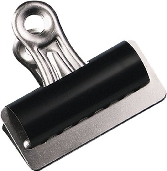 Office Monster | Q-Connect Q-Connect Grip Clip 25mm Black (Pack of 10) KF01287 Q-Connect Q-Connect Grip Clip 25mm Black (Pack of 10) KF01287