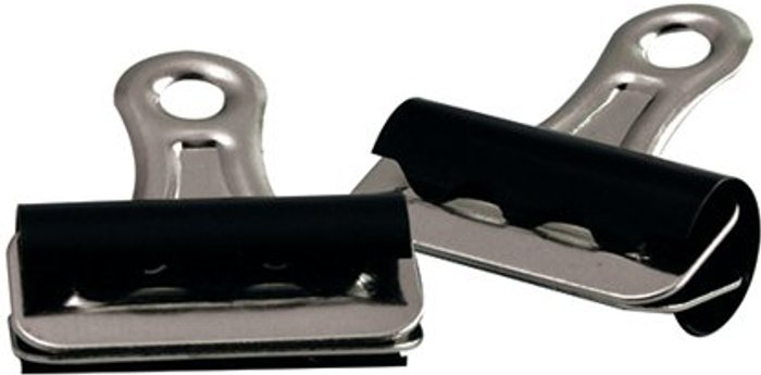 Office Monster | Q-Connect Q-Connect Grip Clip 32mm Black (Pack of 10) KF01288 Q-Connect Q-Connect Grip Clip 32mm Black (Pack of 10) KF01288