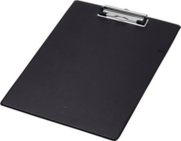 Office Monster | Q-Connect Q-Connect PVC Single Clipboard Foolscap Black KF01296 Q-Connect Q-Connect PVC Single Clipboard Foolscap Black KF01296
