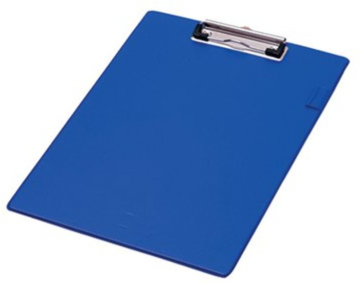 Office Monster | Q-Connect Q-Connect PVC Single Clipboard Foolscap Blue KF01297 Q-Connect Q-Connect PVC Single Clipboard Foolscap Blue KF01297
