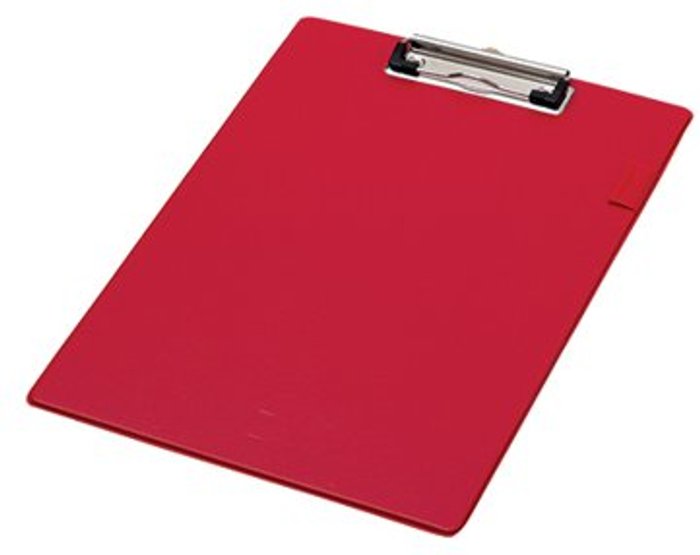 Office Monster | Q-Connect Q-Connect PVC Single Clipboard Foolscap Red KF01298 Q-Connect Q-Connect PVC Single Clipboard Foolscap Red KF01298