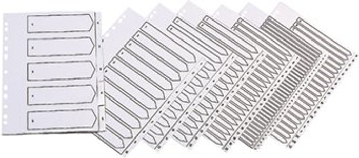Office Monster | Q-Connect Q-Connect 20-Part A-Z Index Multi-punched Polypropylene White A4 KF01351 Q-Connect Q-Connect 20-Part A-Z Index Multi-punched Polypropylene White A4 KF01351
