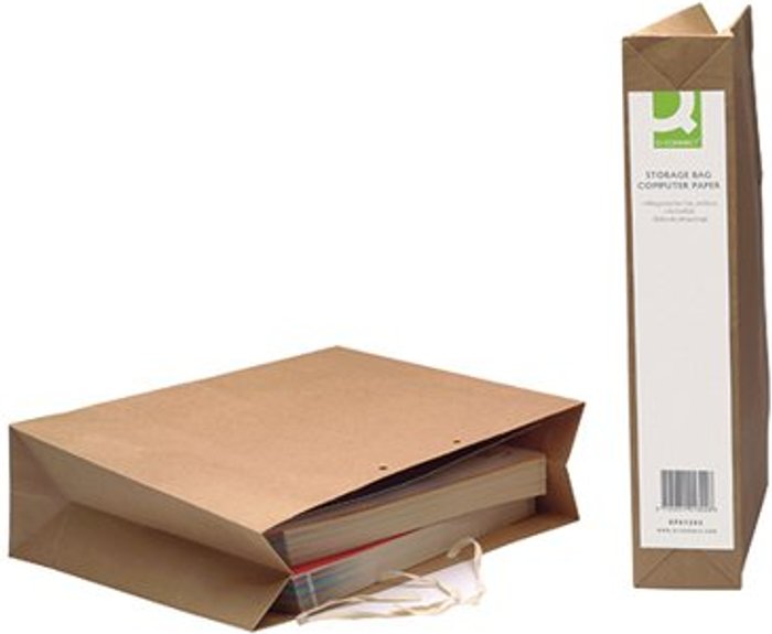 Office Monster | Q-Connect Q-Connect Manilla Computer Paper Storage Bag (Pack of 25) KF01392 Q-Connect Q-Connect Manilla Computer Paper Storage Bag (Pack of 25) KF01392