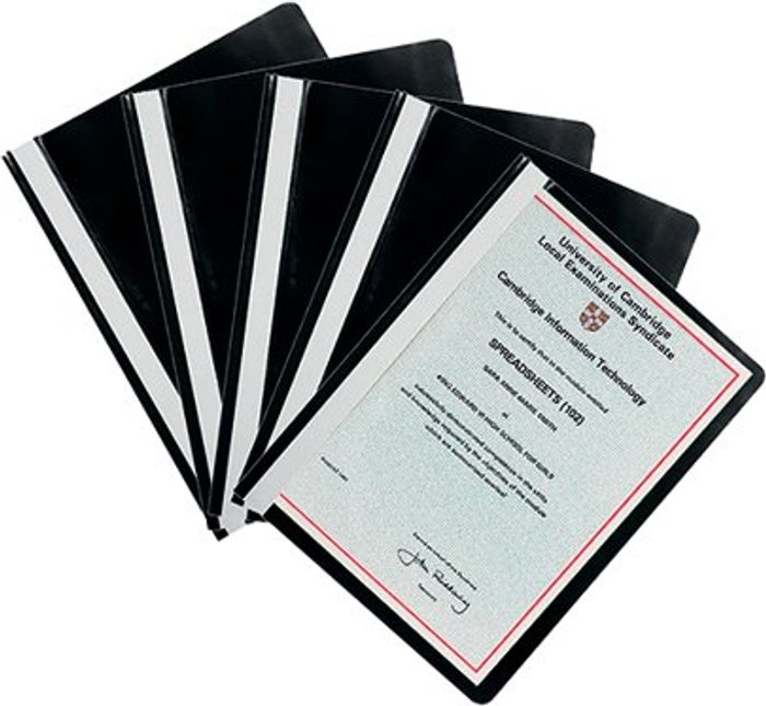Office Monster | Q-Connect Q-Connect Project Folder A4 Black (Pack of 25) KF01453 Q-Connect Q-Connect Project Folder A4 Black (Pack of 25) KF01453