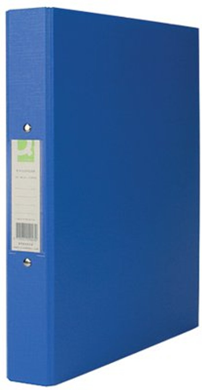 Office Monster | Q-Connect Q-Connect 25mm 2 Ring Binder Polypropylene A4 Blue (Pack of 10) KF02003 Q-Connect Q-Connect 25mm 2 Ring Binder Polypropylene A4 Blue (Pack of 10) KF02003