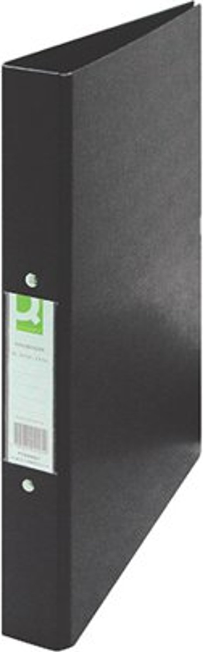 Office Monster | Q-Connect Q-Connect 25mm 2 Ring Binder Polypropylene A4 Black (Pack of 10) KF02005 Q-Connect Q-Connect 25mm 2 Ring Binder Polypropylene A4 Black (Pack of 10) KF02005