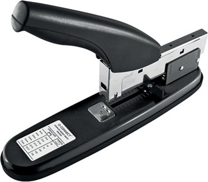 Office Monster | Q-Connect Q-Connect Heavy Duty Stapler Black KF02293 Q-Connect Q-Connect Heavy Duty Stapler Black KF02293